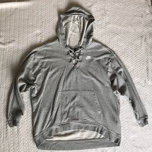 Nike Classic Gray Hoodie with a Twist